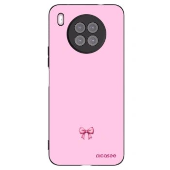 Picasee silikónový čierny obal pre Huawei Nova 8i - Blush bow