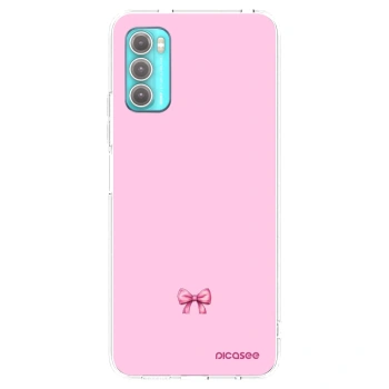 Picasee silikónový prehľadný obal pre Motorola Moto G60 - Blush bow