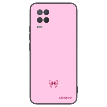 Picasee silikónový čierny obal pre Realme 8 5G - Blush bow