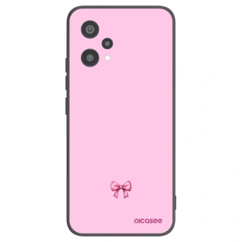 Picasee silikónový čierny obal pre Realme 9 Pro 5G - Blush bow