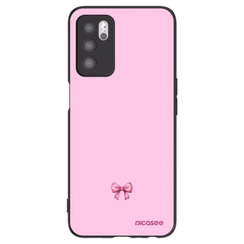 Picasee silikónový čierny obal pre OPPO A16s - Blush bow