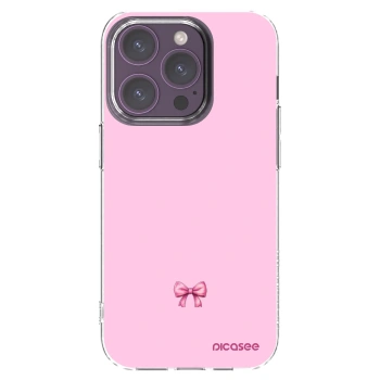 Picasee silikónový prehľadný obal pre Apple iPhone 14 Pro - Blush bow