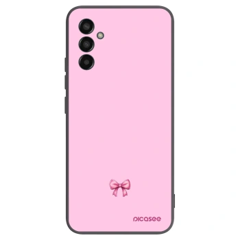 Picasee silikónový čierny obal pre Samsung Galaxy M13 M135F - Blush bow