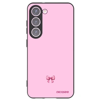 Picasee silikónový čierny obal pre Samsung Galaxy S23 5G - Blush bow