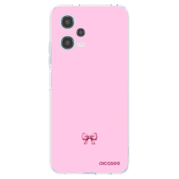Picasee silikónový prehľadný obal pre Xiaomi Redmi Note 12 5G - Blush bow