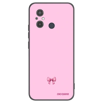 Picasee silikónový čierny obal pre Xiaomi Redmi 12C - Blush bow