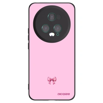 Picasee silikónový čierny obal pre Honor Magic5 Pro - Blush bow