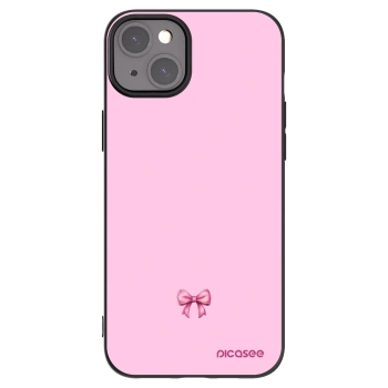 Picasee silikónový čierny obal pre Apple iPhone 15 Plus - Blush bow