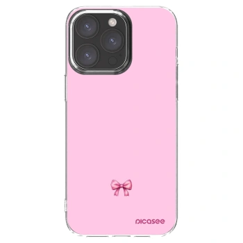 Picasee silikónový prehľadný obal pre Apple iPhone 15 Pro Max - Blush bow