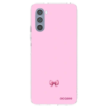 Picasee silikónový prehľadný obal pre Motorola Moto G62 - Blush bow