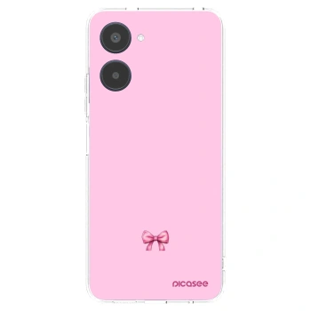 Picasee silikónový prehľadný obal pre Realme 10 4G - Blush bow