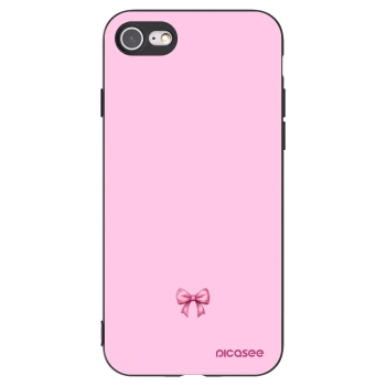 Picasee silikónový čierny obal pre Apple iPhone 7 - Blush bow