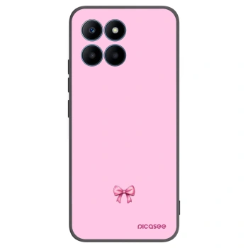 Picasee silikónový čierny obal pre Honor 70 Lite - Blush bow