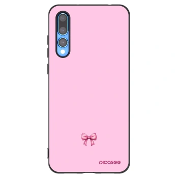 Picasee silikónový čierny obal pre Huawei P20 Pro - Blush bow