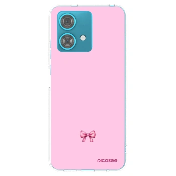 Picasee silikónový prehľadný obal pre Motorola Edge 40 Neo - Blush bow