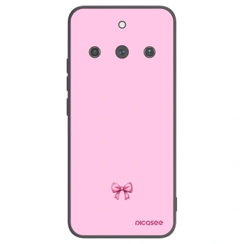 Picasee silikónový čierny obal pre Realme 11 Pro+ - Blush bow