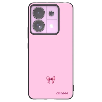 Picasee silikónový čierny obal pre Xiaomi Redmi Note 13 Pro 5G - Blush bow