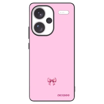 Picasee silikónový čierny obal pre Xiaomi Redmi Note 13 Pro+ 5G - Blush bow
