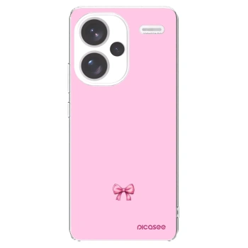 Picasee silikónový prehľadný obal pre Xiaomi Redmi Note 13 Pro+ 5G - Blush bow