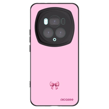 Picasee silikónový čierny obal pre Honor Magic6 Pro - Blush bow
