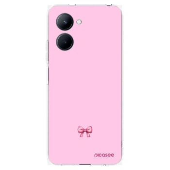 Picasee silikónový prehľadný obal pre Realme C33 (2023) - Blush bow