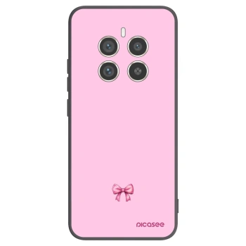 Picasee silikónový čierny obal pre Realme 12 Pro 5G - Blush bow