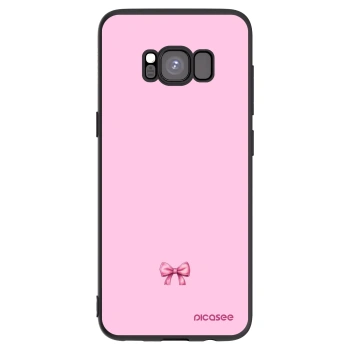 Picasee silikónový čierny obal pre Samsung Galaxy S8 G950F - Blush bow