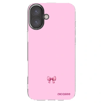 Picasee silikónový prehľadný obal pre Apple iPhone 16 Plus - Blush bow