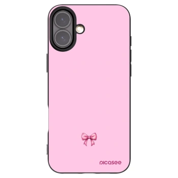 Picasee silikónový čierny obal pre Apple iPhone 16 Plus - Blush bow