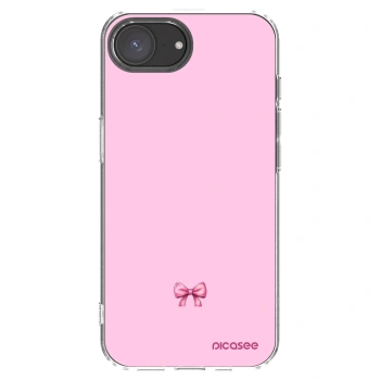 Picasee silikónový prehľadný obal pre Apple iPhone 16e - Blush bow