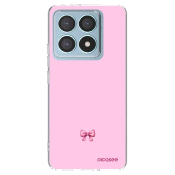 Picasee silikónový prehľadný obal pre Xiaomi 14T Pro - Blush bow