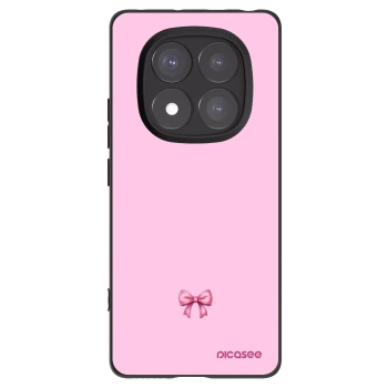Picasee silikónový čierny obal pre Xiaomi Redmi Note 14 Pro+ 5G - Blush bow