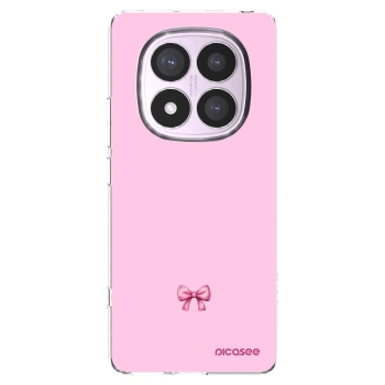 Picasee silikónový prehľadný obal pre Xiaomi Redmi Note 14 Pro 5G - Blush bow