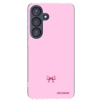Picasee silikónový prehľadný obal pre Samsung Galaxy S25 5G - Blush bow
