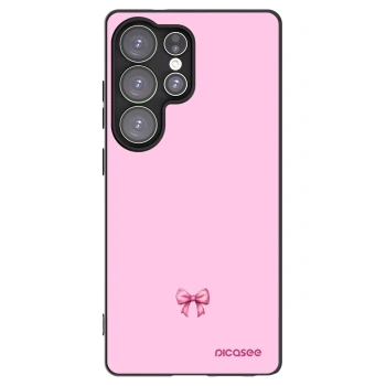 Picasee silikónový čierny obal pre Samsung Galaxy S25 Ultra 5G - Blush bow