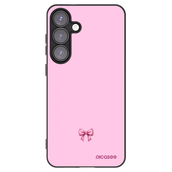 Picasee silikónový čierny obal pre Samsung Galaxy S25+ 5G - Blush bow