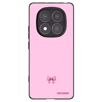 Picasee silikónový čierny obal pre Xiaomi Redmi Note 14 Pro 4G - Blush bow
