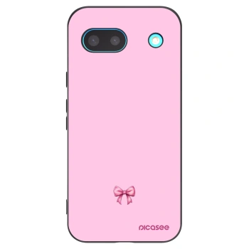 Picasee silikónový čierny obal pre Google Pixel 8a - Blush bow
