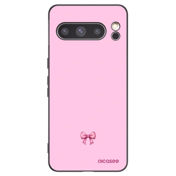 Picasee silikónový čierny obal pre Google Pixel 8 Pro - Blush bow