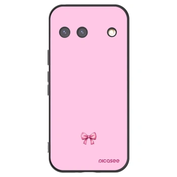 Picasee silikónový čierny obal pre Google Pixel 9 - Blush bow