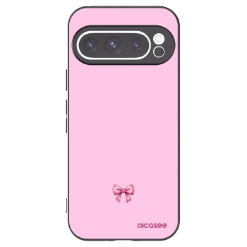 Picasee silikónový čierny obal pre Google Pixel 9 Pro - Blush bow