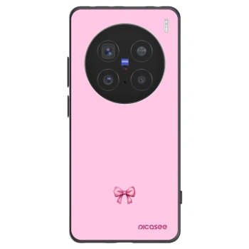 Picasee silikónový čierny obal pre Vivo X200 Pro - Blush bow