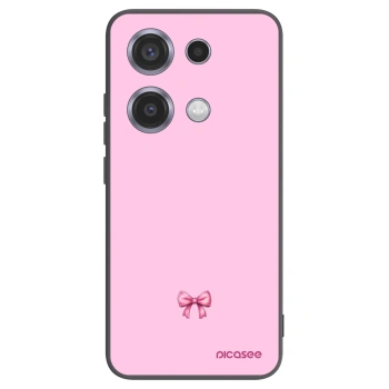 Picasee silikónový čierny obal pre Xiaomi Redmi Note 14S - Blush bow