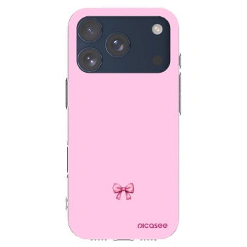 Picasee silikónový prehľadný obal pre Apple iPhone 17 Pro - Blush bow