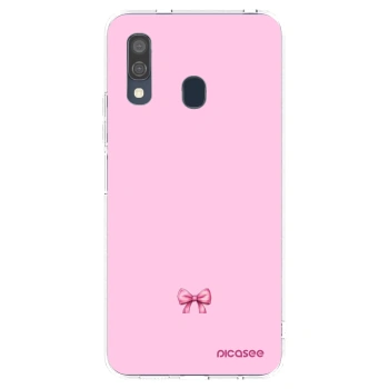 Picasee silikónový prehľadný obal pre Samsung Galaxy A40 A405F - Blush bow