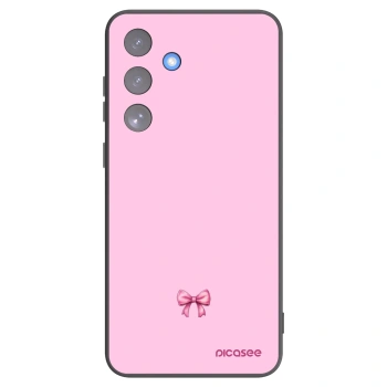 Picasee silikónový čierny obal pre Samsung Galaxy S25 FE 5G - Blush bow