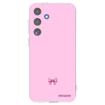 Picasee silikónový prehľadný obal pre Samsung Galaxy S25 FE 5G - Blush bow