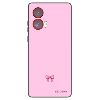 Picasee silikónový čierny obal pre Motorola Edge 50 Fusion - Blush bow
