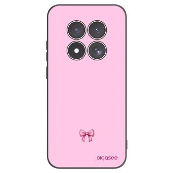 Picasee silikónový čierny obal pre Xiaomi Redmi Note 15 Pro 5G - Blush bow
