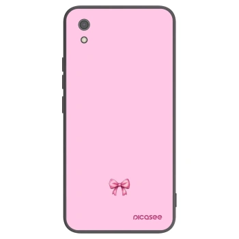 Picasee silikónový čierny obal pre Xiaomi Redmi 7A - Blush bow